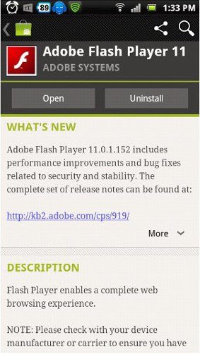 Adobe Flash Player 11.1 Apk
